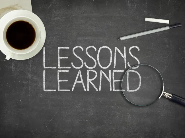Lessons learned